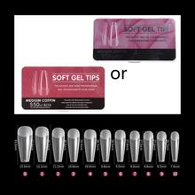 SOFT GEL TIPS MEDIUM COFFIN MATTE