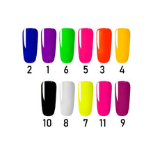 Gel Painting Neon Flower Paints