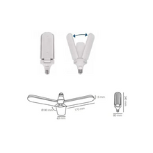Lámpara Led tipo ventilador