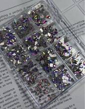 Estuche de cristales de corte minis tornasoles, 500 piezas