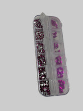 Estuche de cristales Figura y Redondo Fucsia
