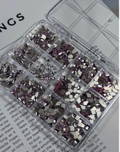 Estuche de cristales de corte minis rosas, 500 piezas
