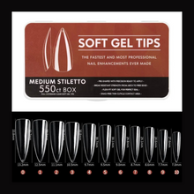 SOFT GEL TIPS MEDIUM STILETTO