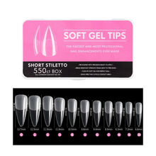SOFT GEL TIPS SHORT STILETTO